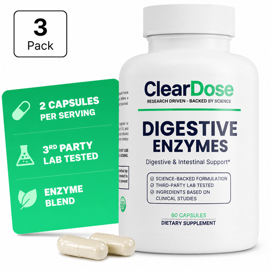 ClearDose Digestive Enzymes - 3 Pack