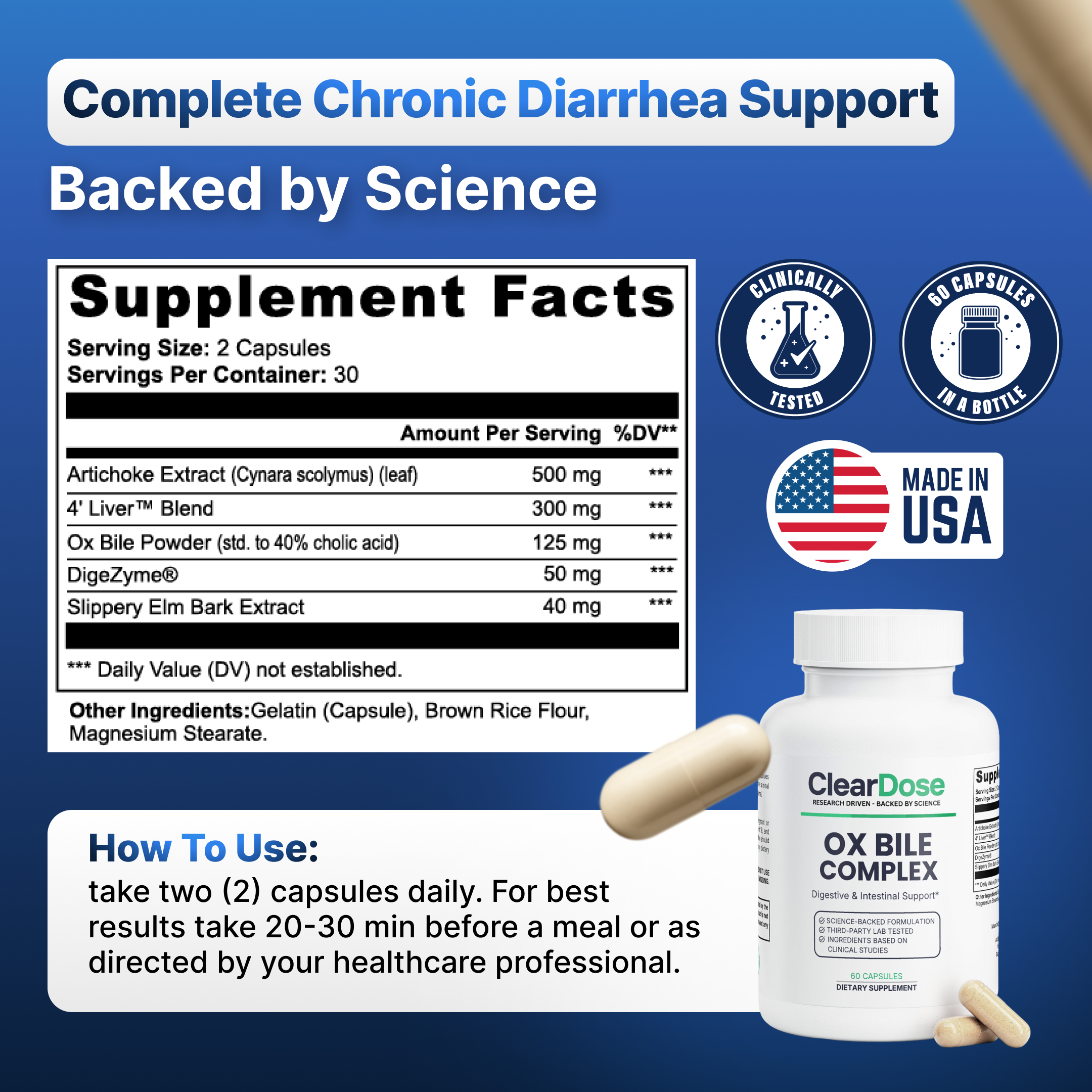 ClearDose Ox Bile Complex