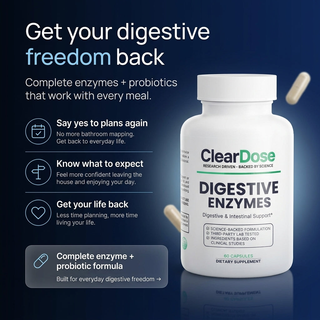 ClearDose Digestive Enzymes - 4 Bottles