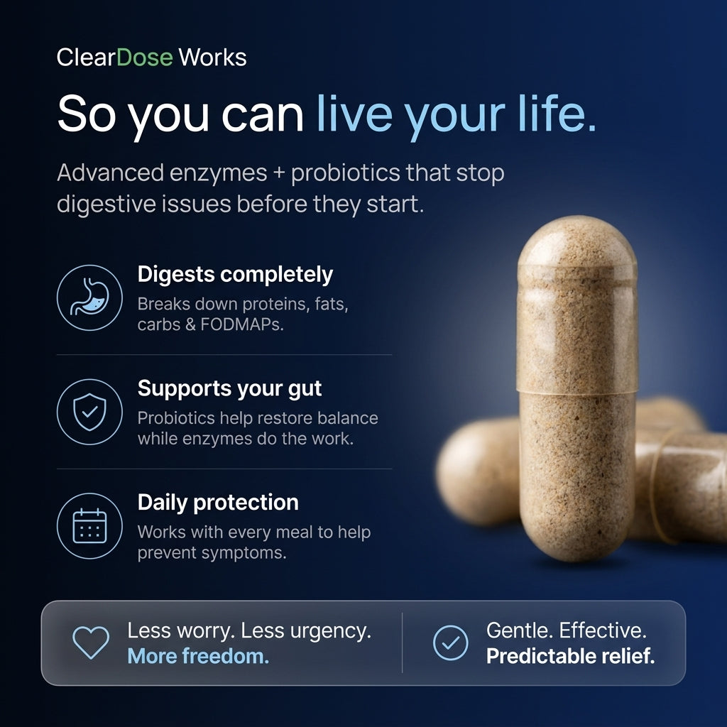 ClearDose Digestive Enzymes - 4 Bottles