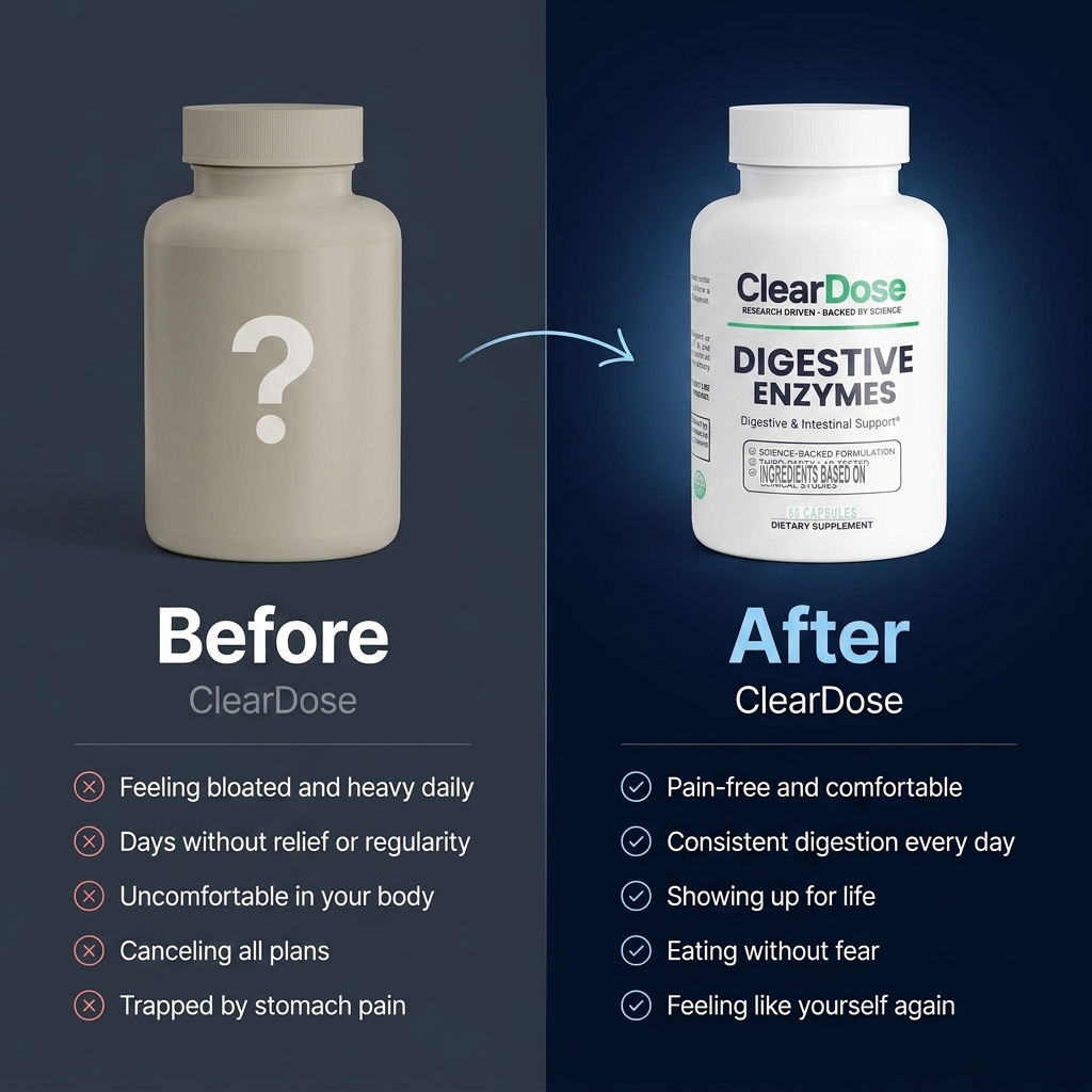ClearDose Digestive Enzymes - 4 Bottles